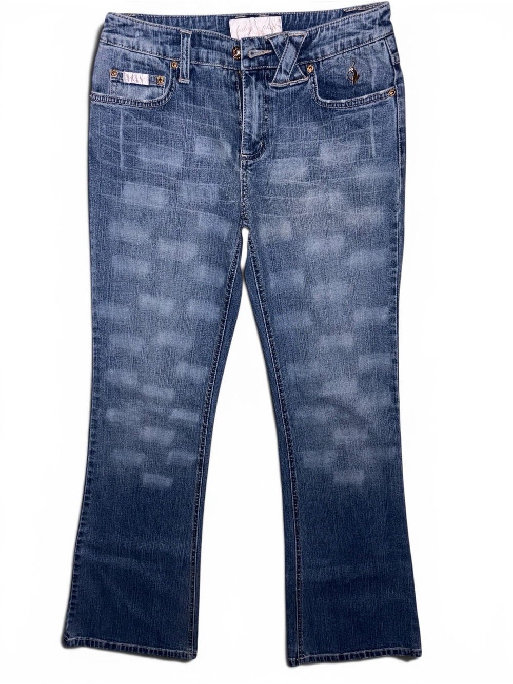 Baby Phat Women's Flare Jeans - Blue Wash